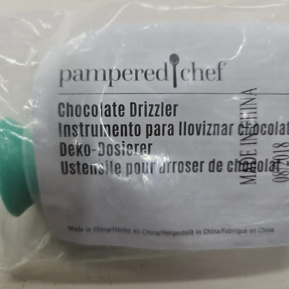 Pampered Chef Chocolate Drizzler Drizzle Tool Decorator 1458 Cake Cookie Cupcake